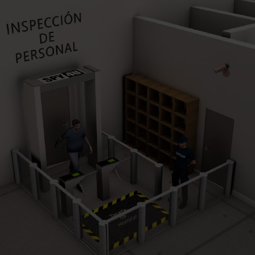 Monitoreo de inspección de personal